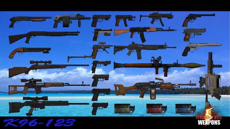 GTA San Andreas Resident Evil 5 Weapons Mod 