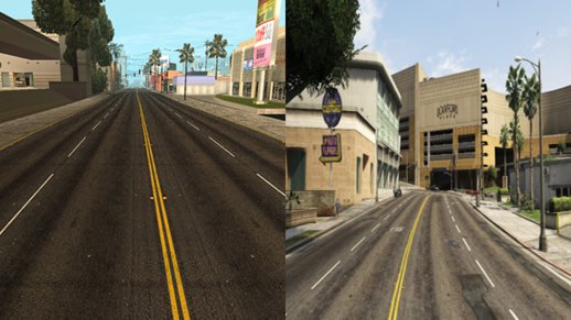 Textures Five For GTA SA V2 [BETA HD] Original Roads