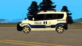 Kafkas Performance Fiat Doblo Türk Polis Aracı