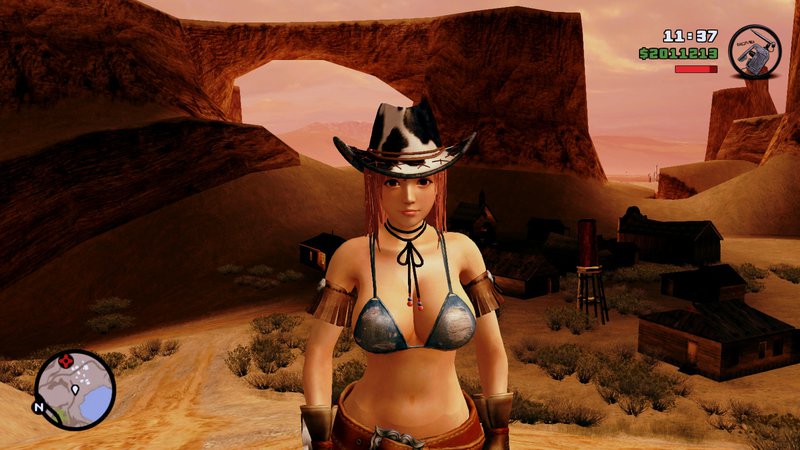 GTA San Andreas CowGirl Honoka Mod GTAinsidecom