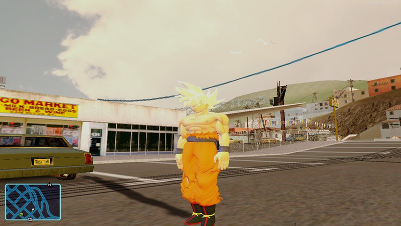 GTA San Andreas Skin Goku Instinto Superior Dominado Mod 