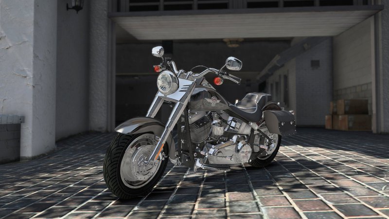 GTA 5 Harley Davidson Fat boy Terminator 2 HQ Add On Mod 