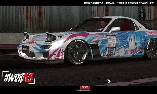 Mazda RX7 TimeAttack Ninecustom Hatsune Miku V2