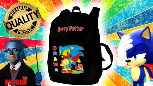 Harry Potter Obama Sonic (10) Backpack