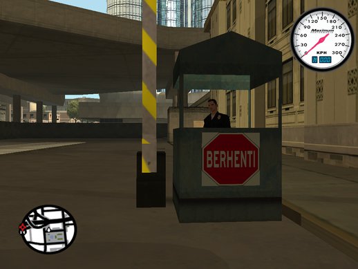 Malaysia Building Stop Exit Sign at LSPD