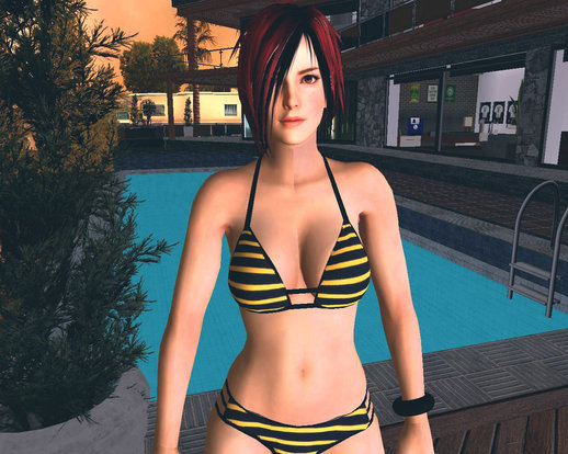 DOAX3 Mila Macchiato Bikini (Emo Hairstyle)