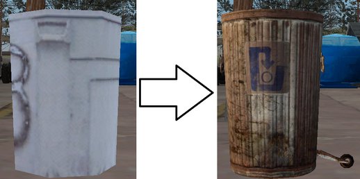 Trash Can 03 - HD Model (Normal Map)