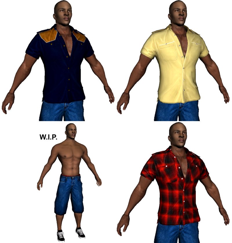 GTA San Andreas Roblox Man Face T-Shirt Mod 