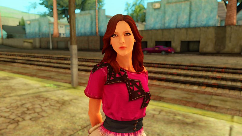 Bacon Hair Female for GTA San Andreas