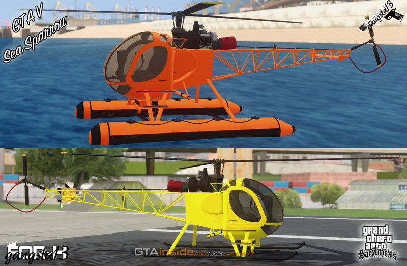 Helicóptero Seasparrow GTA San Andreas