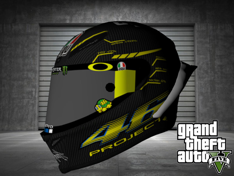 GTA 5 Agv Pista GP Helmet Mod - GTAinside.com