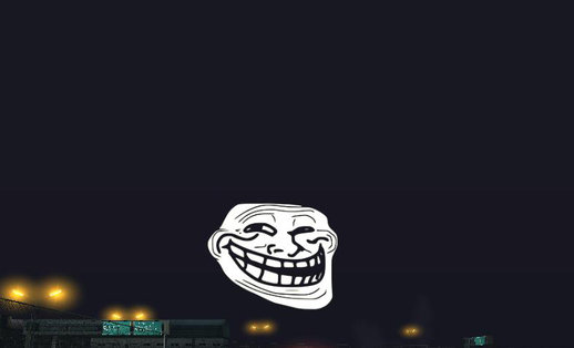 Troll Face Moon