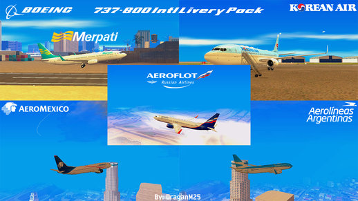 Boeing 737-800 International Livery Pack