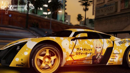 2010 Marussia B2 Itasha Violet Evergarden Tuning