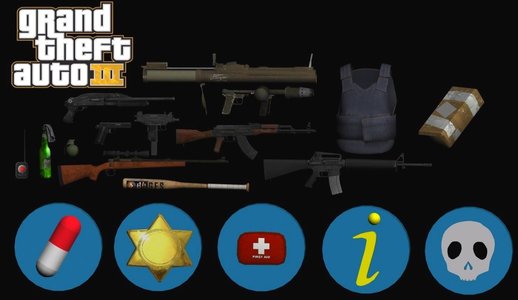 GTA III Weapon Pack v2 and Pickups