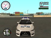 Mitsubishi Lancer Evolution X Malaysia Police with Battenburg Livery