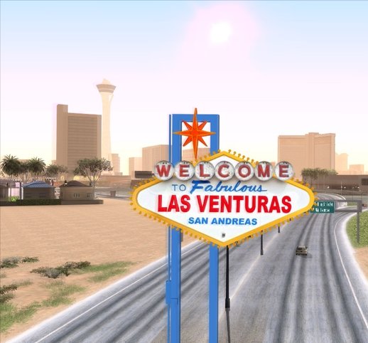 Welcome Las Venturas Sign Remastered
