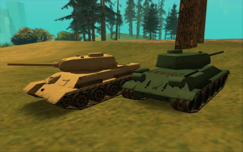 Tanque T-34 para GTA San Andreas