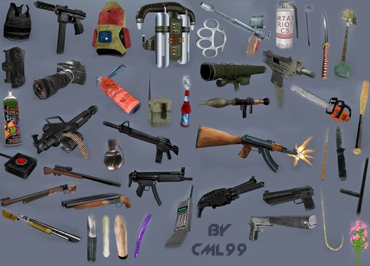 Weapons Retextured and Colored Weapon Icon Pack V1 Final (1024x1024)