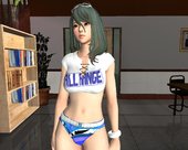 Tamaki [Auriga Shirt Swimwear] Long Hair Mod From DOAXVV