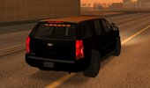 Chevrolet Tahoe SUV (police livery) lowpoly, 550kb