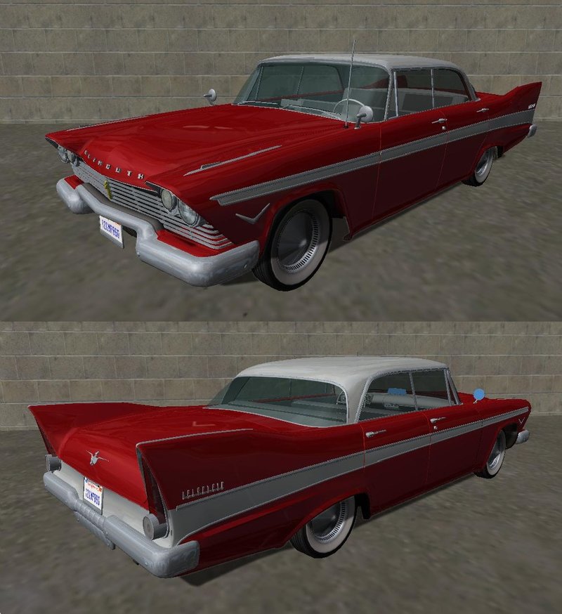 Gta San Andreas 1957 Plymouth Belvedere Sedan Christine