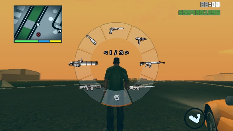 GTA V Hud And Weapon Wheel Mod for SA Mobile.