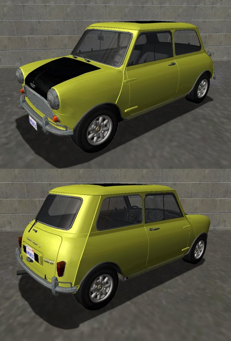 GTA San Andreas 1965 Austin Mini Cooper S Style Mr Bean v1 ...