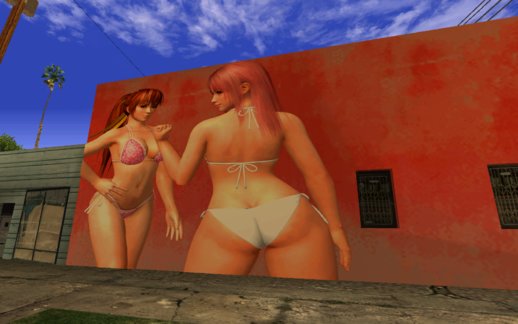Hot Honoka and Kasumi Mural