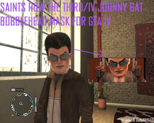 Saints Row The Third/IV Johnny Gat Bobblehead Mask