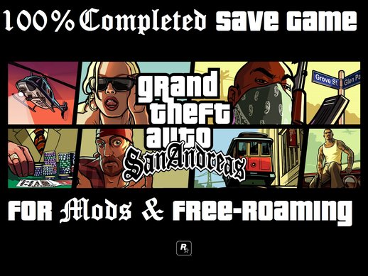 100% Save Game for Mods & Free Roaming v1