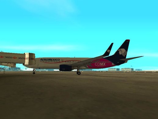 Boeing 737-800 Aeromexico Con Letras De CDMX