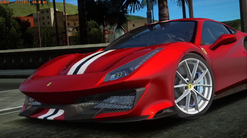 Gta San Andreas 2019 Ferrari 488 Pista Mod Gtainside Com