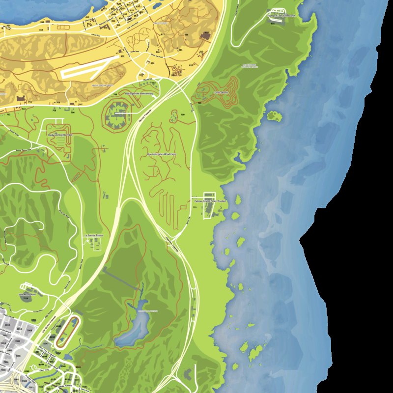 postal codes map fivem