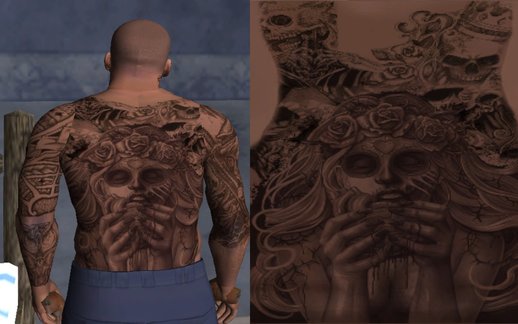 Tatuaje Especial espalda para Franklin