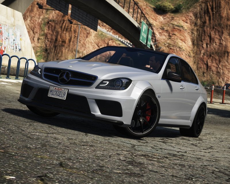 GTA 5 2013 Mercedes-AMG C63 (W204) Facelift [Add-On, Black Series, Brabus