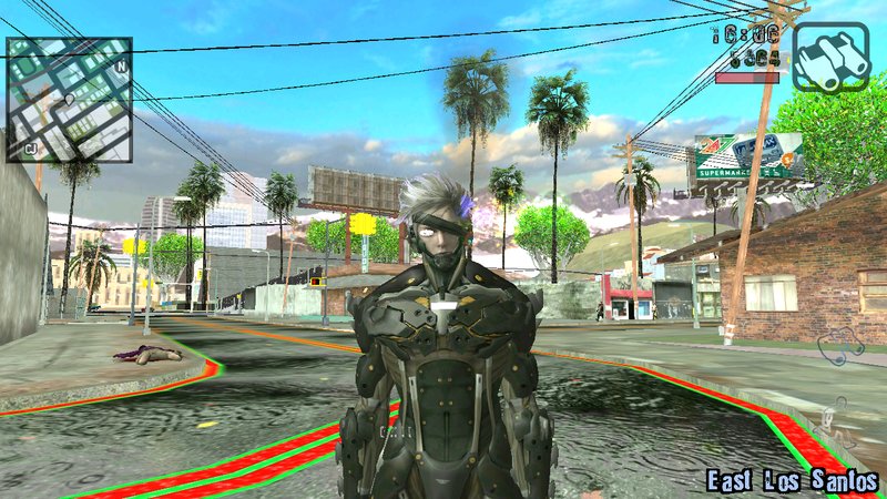 GTA San Andreas Raiden From Metal Gear Rising for Android Mod 