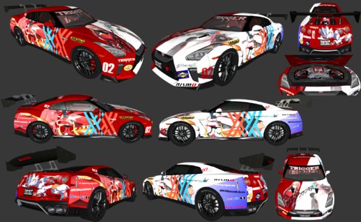 Nissan GT-R Premium R35 '17 Itasha darling in the franxx