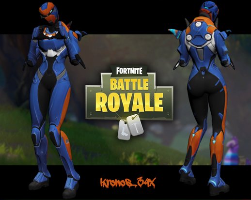 Fortnite Female Carbide Blue