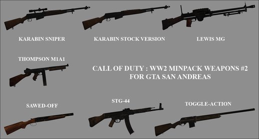 COD WW2 Weapons Minipack 2