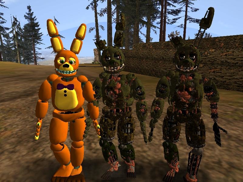 GTA 5 Mods - NIGHTMARE FNAF MOD w/ FREDDY, BONNIE, CHICA, FOXY