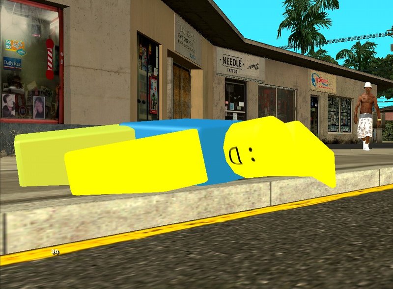 Gta San Andreas Roblox Noob Mod Gtainside Com - noob in roblox skin