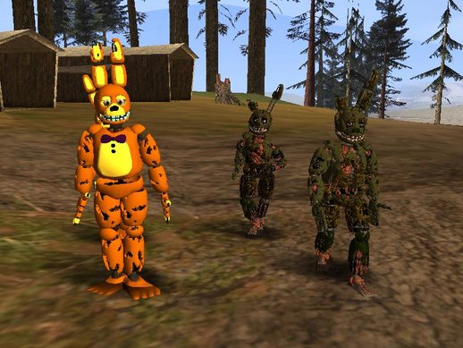FNaF Springs Animatronics + Nightmare Animatronics