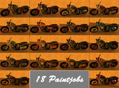 GTA V Western Motorcycle Wolfsbane Con Paintjobs