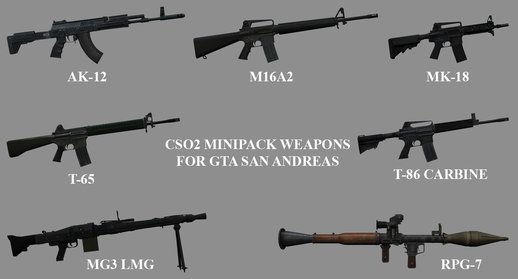CSO2 Minipack Weapons