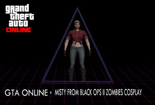 GTA Online Random Skin #13 :Misty from BOII Zombies Cosplay