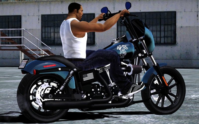 Gta San Andreas Harley Davidson Street Bob Sons Of Anarchy Mod