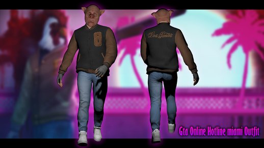 GTA Online Random Skin Hotline Miami Outfit