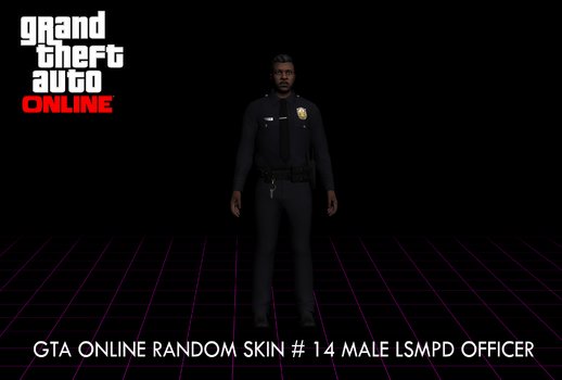 GTA Online Random Skin #14 LSMPD Male officer