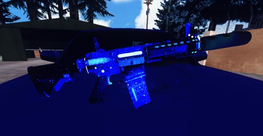 M4A1 BLUE SPACE SILENCED, REPLACES MP5